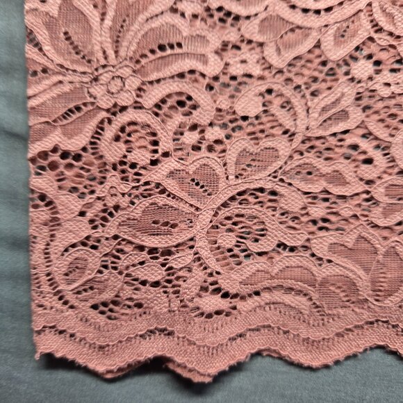 Express Pink Lace Long Sleeve Bodycon Dress 4 - Picture 5 of 15